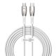 Baseus Glimmer Series Fast Charging Cable USB-C 480Mbps PD 100W 2m White