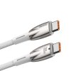 Baseus Glimmer Series Fast Charging Cable USB-C 480Mbps PD 100W 2m White