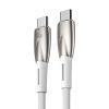 Baseus Glimmer Series Fast Charging Cable USB-C 480Mbps PD 100W 2m White