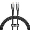 Baseus Glimmer Series fast charging cable USB-C - Lightning 480Mb/s PD 20W 1m black