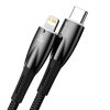 Baseus Glimmer Series fast charging cable USB-C - Lightning 480Mb/s PD 20W 1m black