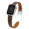 Strap Leather leather strap Apple Watch SE, 9, 8, 7, 6, 5, 4, 3, 2, 1 (41, 40, 38 mm) band bracelet dark brown