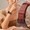 Strap Leather leather strap Apple Watch SE, 9, 8, 7, 6, 5, 4, 3, 2, 1 (41, 40, 38 mm) band bracelet red