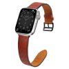 Strap Leather leather strap Apple Watch Ultra, SE, 9, 8, 7, 6, 5, 4, 3, 2, 1 (49, 45, 44, 42 mm) band bracelet red