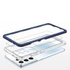 Clear 3in1 case for Samsung Galaxy S23 Ultra silicone cover with frame blue