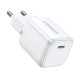 GaN USB C 30W PD Ugreen Nexode Mini fast charger - white