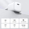 GaN USB C 30W PD Ugreen Nexode Mini fast charger - white