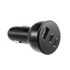 Joyroom car charger 70W with 3 ports: USB, 2 x USB C black (JR-CL26)