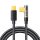 Joyroom USB C cable angled - USB C for fast charging and data transfer 100W 1.2 m black (S-CC100A6)