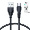 Joyroom USB - USB C 3A cable Surpass Series for fast charging and data transfer 1.2 m black (S-UC027A11)