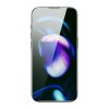 Baseus Full Screen Tempered Glass for iPhone 14 Pro with Anti Blue Light Filter and 0.3mm Speaker Cover + Mounting Frame