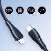 Joyroom USB C - Lightning 20W Surpass Series cable for fast charging and data transfer 0.25 m black (S-CL020A11)