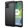 Carbon Case for Motorola Moto E13 flexible silicone carbon cover black