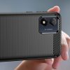 Carbon Case for Motorola Moto E13 flexible silicone carbon cover black