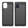 Carbon Case for Motorola Moto E13 flexible silicone carbon cover black