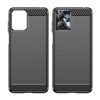 Carbon Case for Motorola Moto G13 flexible silicone carbon cover black