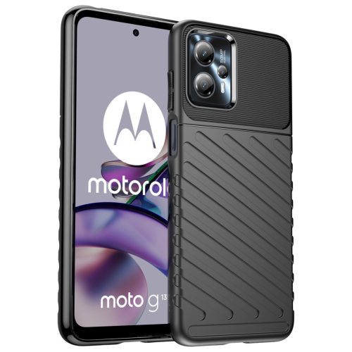 Thunder Case case for Motorola Moto G13 silicone armor case black