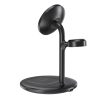 Choetech T585-F 3in1 Magnetic wireless charger station for iPhone 12/13/14 series,AirPods Pro and iwatch charger Black