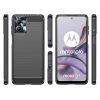 Carbon Case for Motorola Moto G53 / G13 flexible silicone carbon cover black