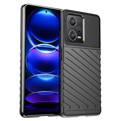 Thunder Case case for Xiaomi Redmi Note 12 Pro+ silicone armor case black