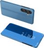 Clear View Case cover for Samsung Galaxy A24 4G flip cover blue