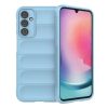 Magic Shield Case for Samsung Galaxy A24 4G flexible armored cover light blue