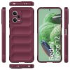 Magic Shield Case Cover for Xiaomi Redmi Note 12 5G / Poco X5 5G Flexible Armor Cover Burgundy