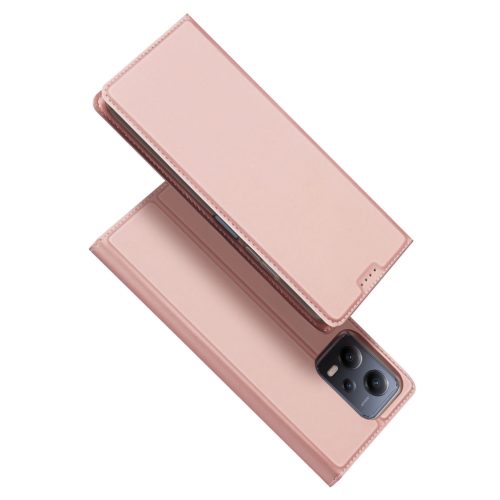 Dux Ducis Skin Pro Case For Xiaomi Redmi Note 12 Pro / Poco X5 Pro 5G Cover Flip Card Wallet Stand Pink