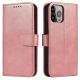 Magnet Case Cover for Xiaomi Redmi Note 12 Cover with Flip Wallet Stand Pink