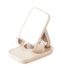 Adjustable phone stand with mirror Baseus Seashell Series - beige