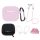 AirPods 3 Silicone Case Set + Case/Ear Hook/Neck Strap/Watch Strap Holder/Carabiner Clasp - pink