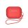 Silicone case for AirPods 1 / AirPods 2 + wrist strap lanyard - red