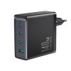 Fast charger GaN 140W 3 x USB-C / USB-A Joyroom JR-TCG05EU - black + USB-C cable - USB-C 240W 1.2m