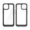 Reinforced case with flexible frame for iPhone 15 Plus Outer Space - black