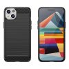 Flexible carbon pattern case for iPhone 15 Plus Carbon Case - black