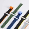 Magnetic Apple Watch SE, 9, 8, 7, 6, 5, 4, 3, 2, 1 (41, 40, 38 mm) Dux Ducis Strap (LD Version) - black and orange