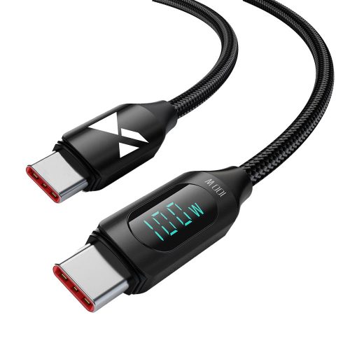 Wozinsky WUCCC2 USB C - USB C Cable with PD Display 100W 2m - Black