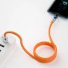 Angled cable USB C - USB C 120W 1m rotation 180° Dudao - orange