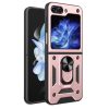 Hybrid Armor Camshield Case for Z Flip 5 5G with Camera Protector - Pink