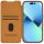 Nillkin Qin Pro Leather Flip Case with Camera Cover for iPhone 15 Plus - Brown