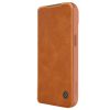 Nillkin Qin Pro Leather Flip Case with Camera Cover for iPhone 15 Plus - Brown