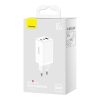 GaN 2xUSB C 1xUSB 65W fast charger Baseus GaN5 Pro + USB C - USB C 100W cable - white