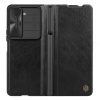 Nillkin Qin Leather Pro Leather Case with Camera Protector for Samsung Galaxy Z Fold 5 - Black