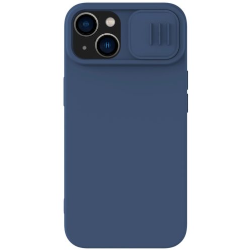 Nillkin CamShield Silky Silicone Case for iPhone 15 Plus with Camera Protector - Dark Blue