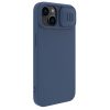 Nillkin CamShield Silky Silicone Case for iPhone 15 Plus with Camera Protector - Dark Blue