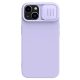 Nillkin CamShield Silky Silicone Case for iPhone 15 Plus with Camera Protector - Purple