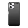 Flexible carbon pattern case for Xiaomi Redmi 12 Carbon Case - black