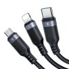 Joyroom Multi-Use Series 3-in-1 cable S-1T3018A18 Lightning USB-C micro USB 1.2m - black