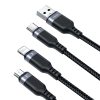 Joyroom Multi-Use Series 3-in-1 cable S-1T3018A18 Lightning USB-C micro USB 1.2m - black