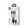 Joyroom Multi-Use Series 3-in-1 cable S-1T3018A18 Lightning USB-C micro USB 1.2m - black